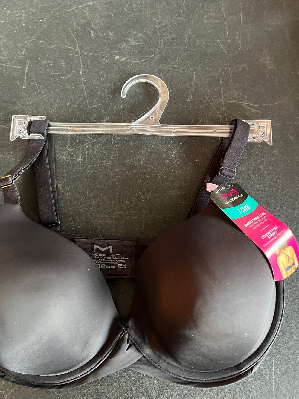 Maidenform Black Smooth T-Shirt Bra with Molded Cups
